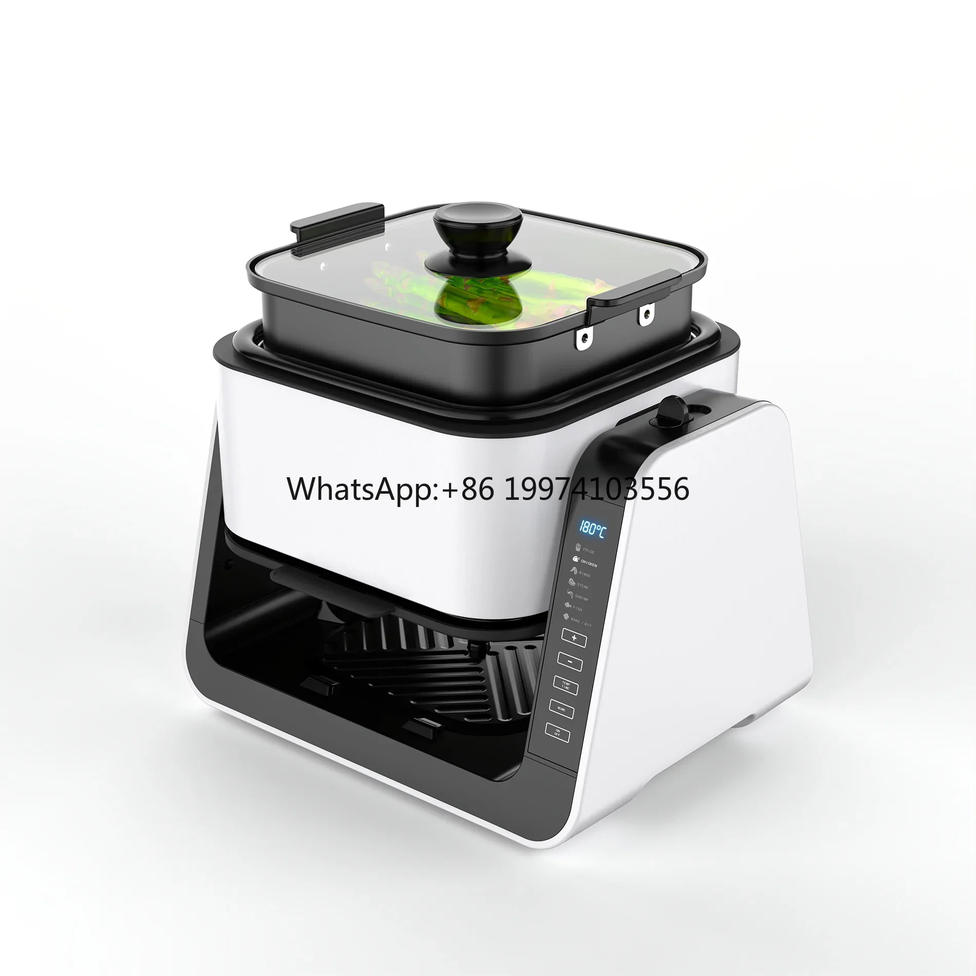 

Oem custom visible eco-friendly forma 1200 watt power double layer air fryer machine