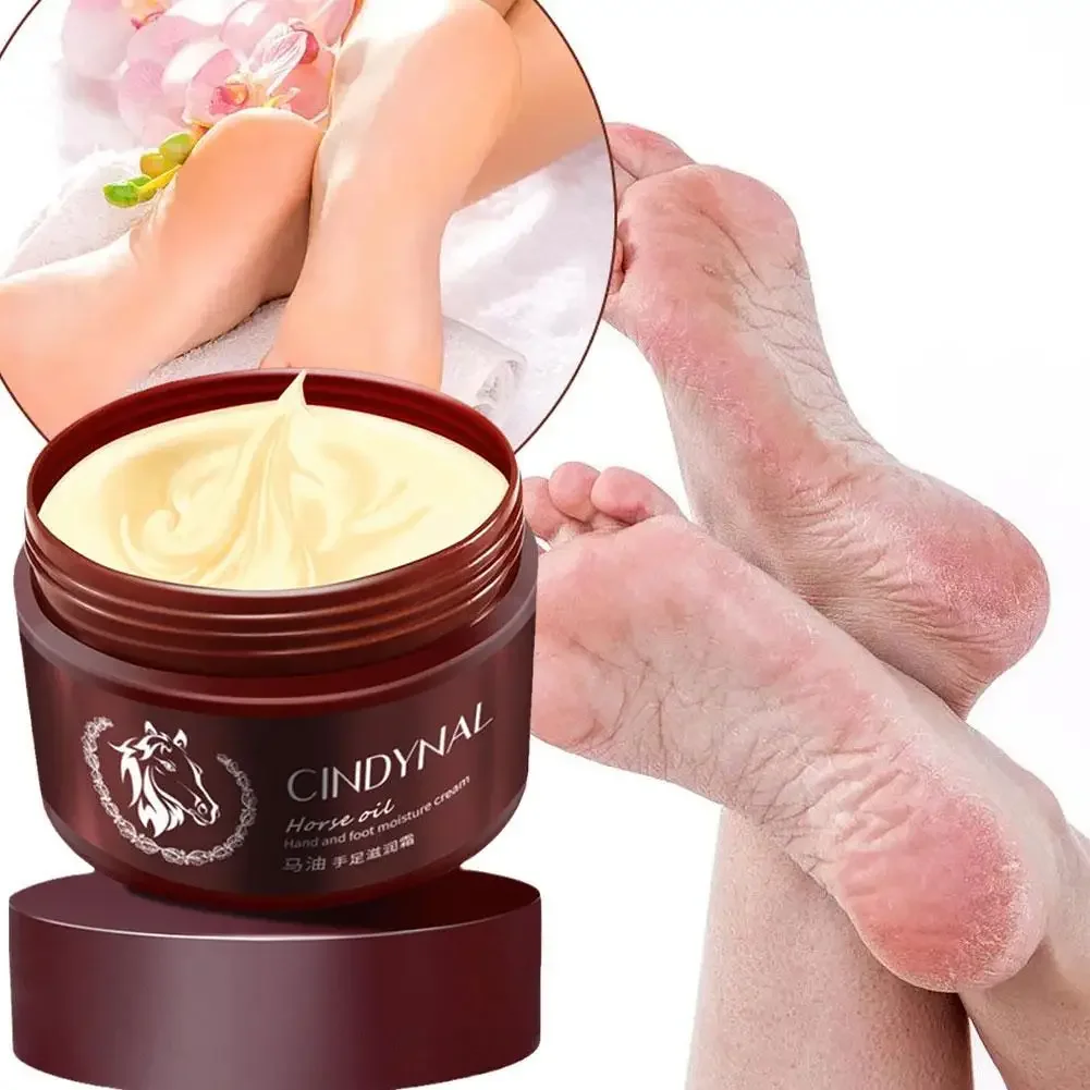 Óleo de cavalo para reparo de mãos e pés, creme para reparo da pele, creme para pele, pele áspera, para evitar hidratação