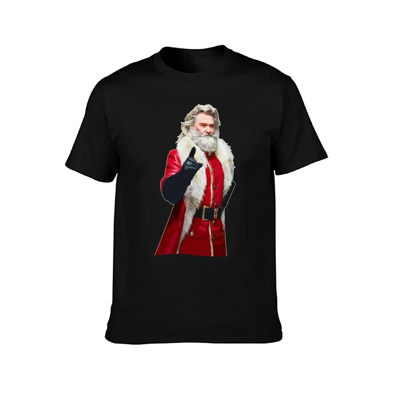 Santa Claus from Christmas Chronicles T-Shirt, Summer Casual Cotton Tee, Oversized Streetwear Tops, Vintage Graphic Print
