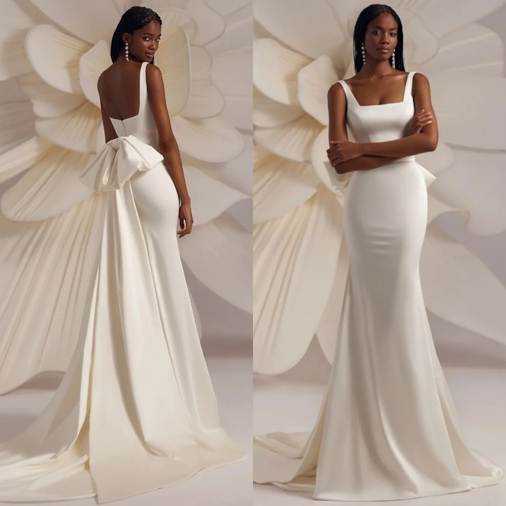 

Customized Mermaid Classic Satin Wedding Dresses Dreamy Strapless Heavy Industry Wedding Dresses Luxury Dresses Women 2025