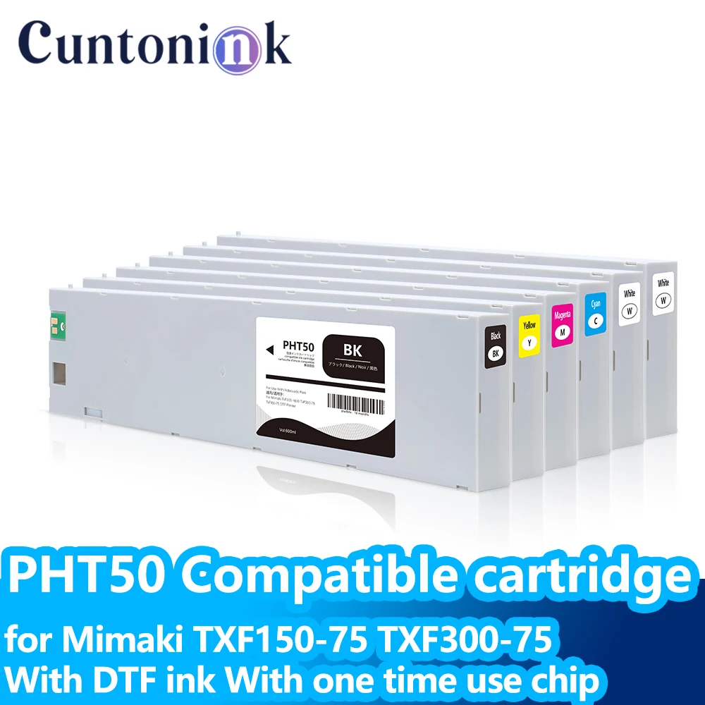 

PHT50 Compatible ink cartridge for Mimaki TXF150-75 TXF300-75 TXF-150-75 TXF300-75 Printer With DTF Ink and chip