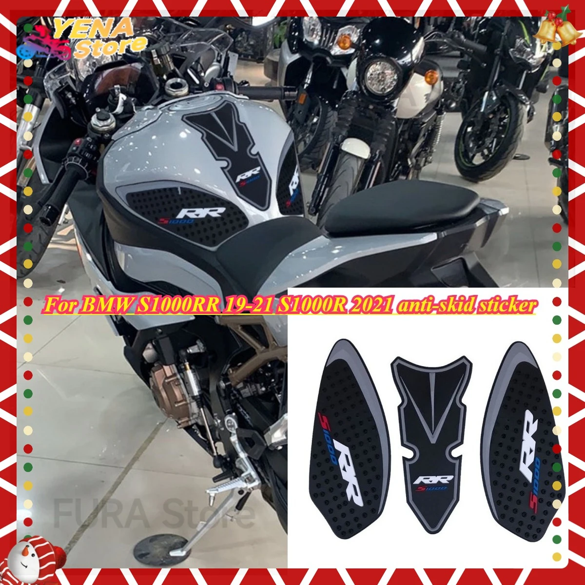 

New Motorcycle Tank Side Decals Anti Slip Tank Pad Stickers For BMW S1000RR 2019 2020 2021 2022 2023 S 1000 RR