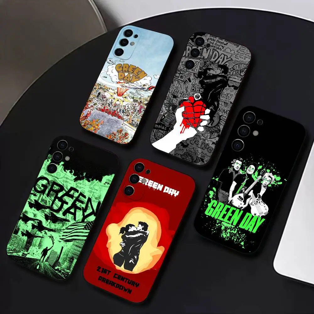 

G-Green Day Band Phone Case For Samsung S25,S24,S21,S22,S23,S30,Ultra,S20,Plus,Soft Silicone Black Cover