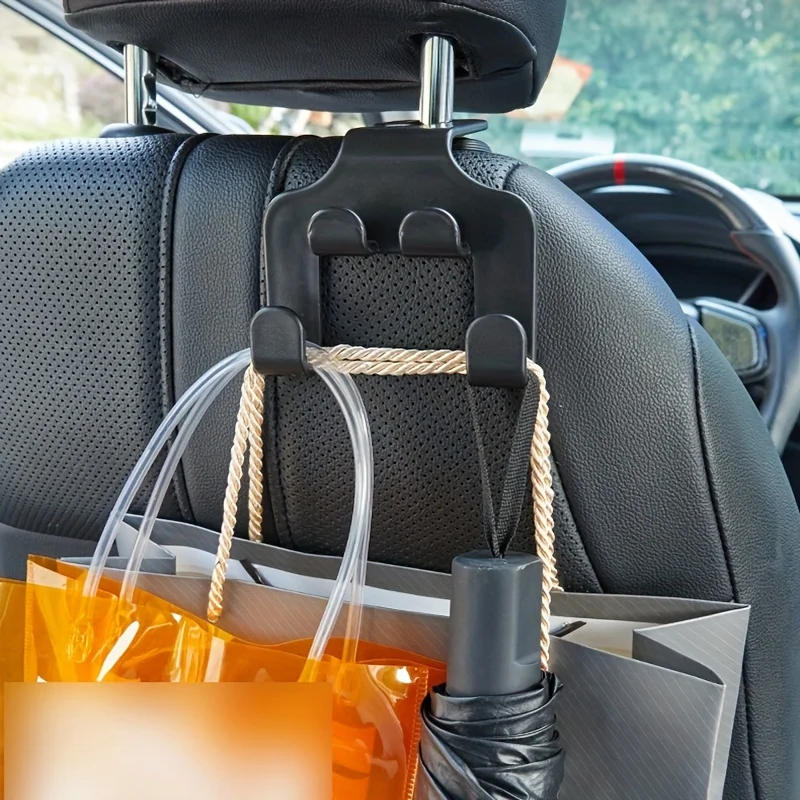 2pcs of car seat hooks, plastic multifunctional hooks, used for hanging storage, car interior supplies