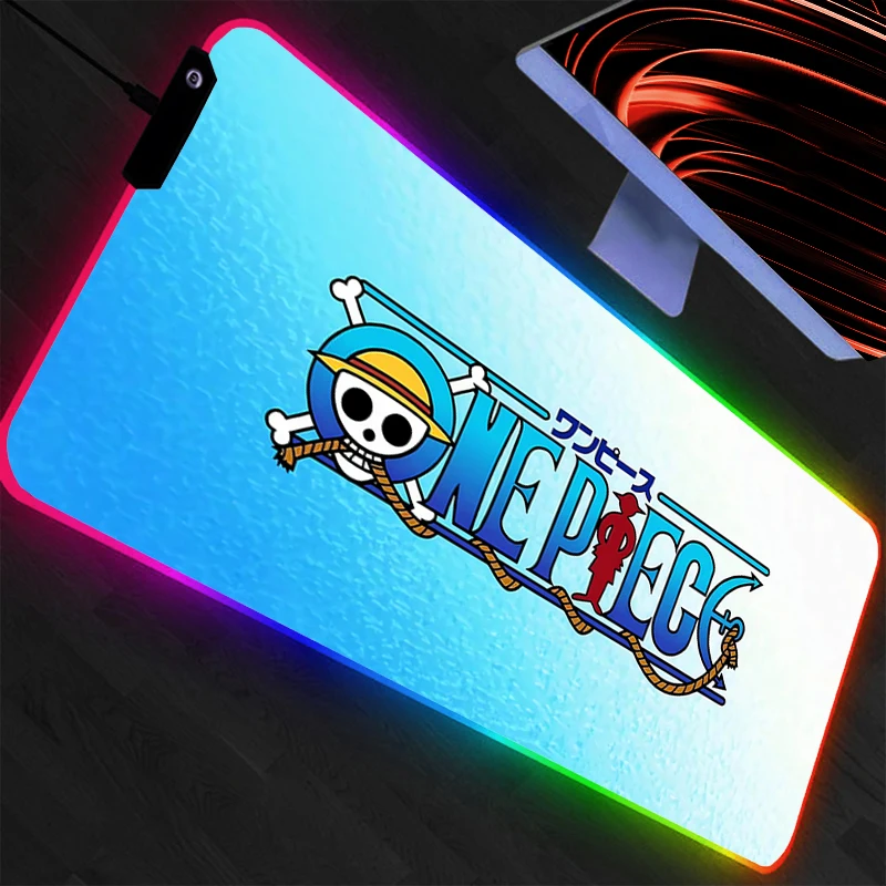 

LED Mouse Pad One Piece Gaming Large Gamer Keyboard Desk Mat Table Carpet RGB Mousepad XXL Backlight For Computer CS