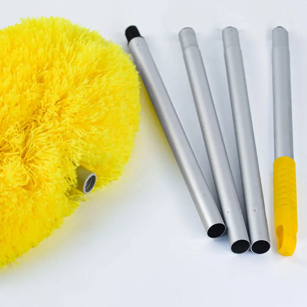 Ceiling Fan Duster Aluminum Fiber Head Long Handle Detachable Washable Extendable Dust Cleaner Brush for High Ceilings Furniture