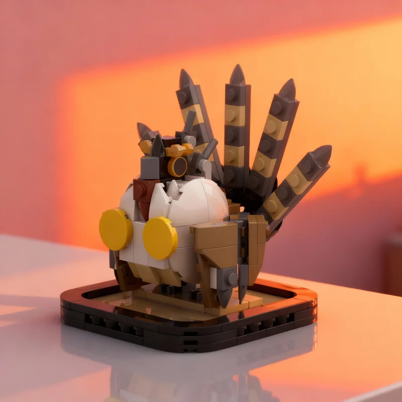 NEW 239PCS MOC Creative Model Greater Sage Grouse Collectible Display DIY Building Blocks Home Decor Gift Building Display Gift
