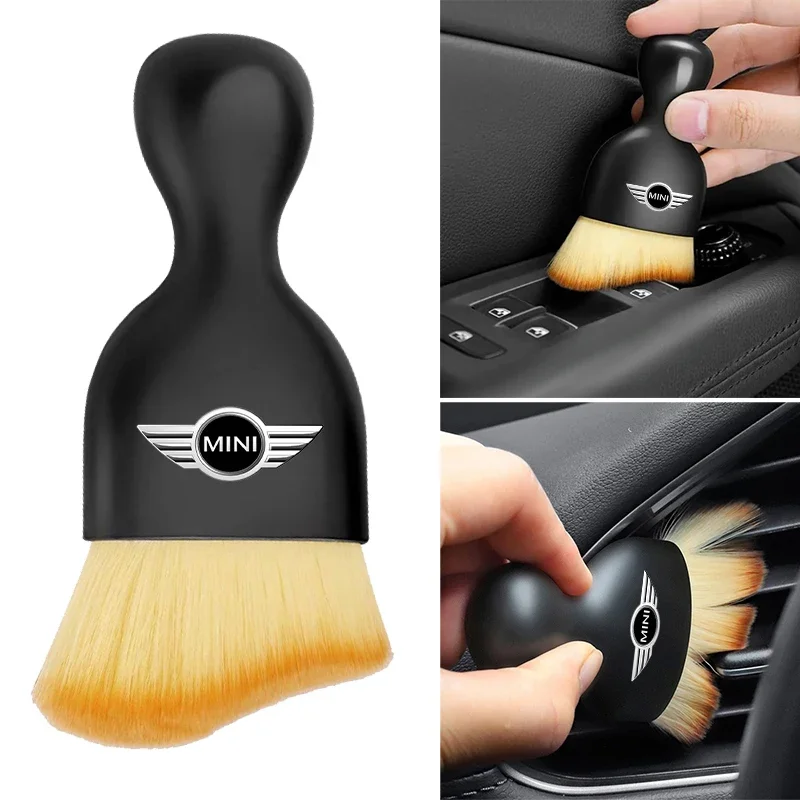 Car Crevice Dust Removal Artifact Brush Cleaning Brush Tool For MINI Cooper One JCW Clubman Countryman R55 R56 F55 F56 R57 R58