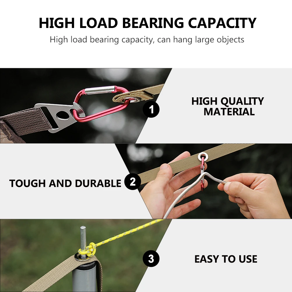 

1 set Premium Nylon Canopy Extension Rope Portable Adjustable Lanyard for Camping Hiking Tarp Gear Outdoor Travel Accessories