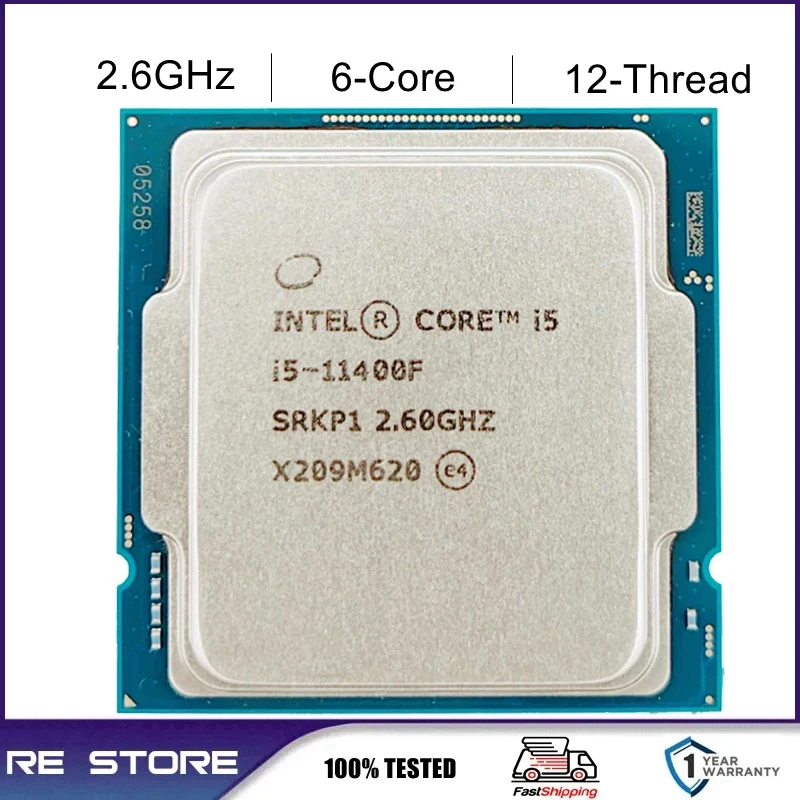Intel Core i5 11400F 2.6GHz Six-Core Twelve-Thread LGA 1200