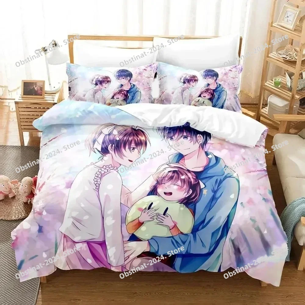 

3D Print Anime CLANNAD Bedding set Printed Duvet Cover Pillowcase Single Double Queen Super King Size Sets