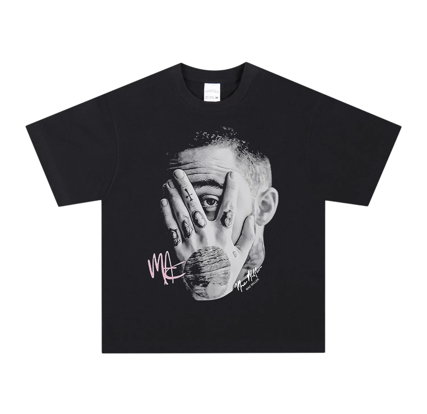 

Hip-hop American Rapper Short-sleeved Retro Pure Cotton Loose Y2K Men's and Women's Summer Casual Short-sleeved T-shirt