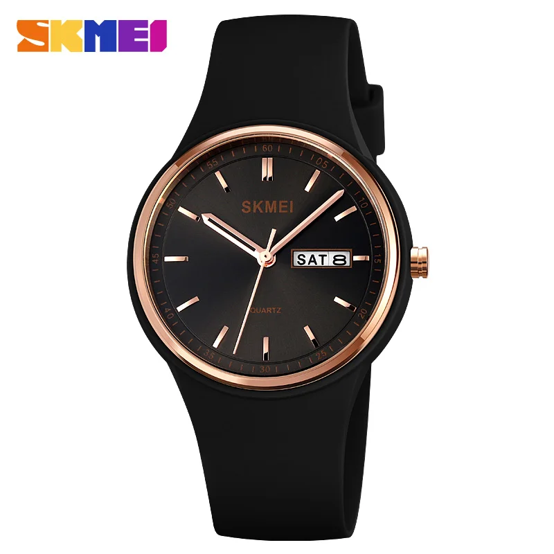 SKMEI relogio feminino Quartz Watches Men And Women Fashion Casual Quartz-watch Student Silicone Band Watch For Girls Boys