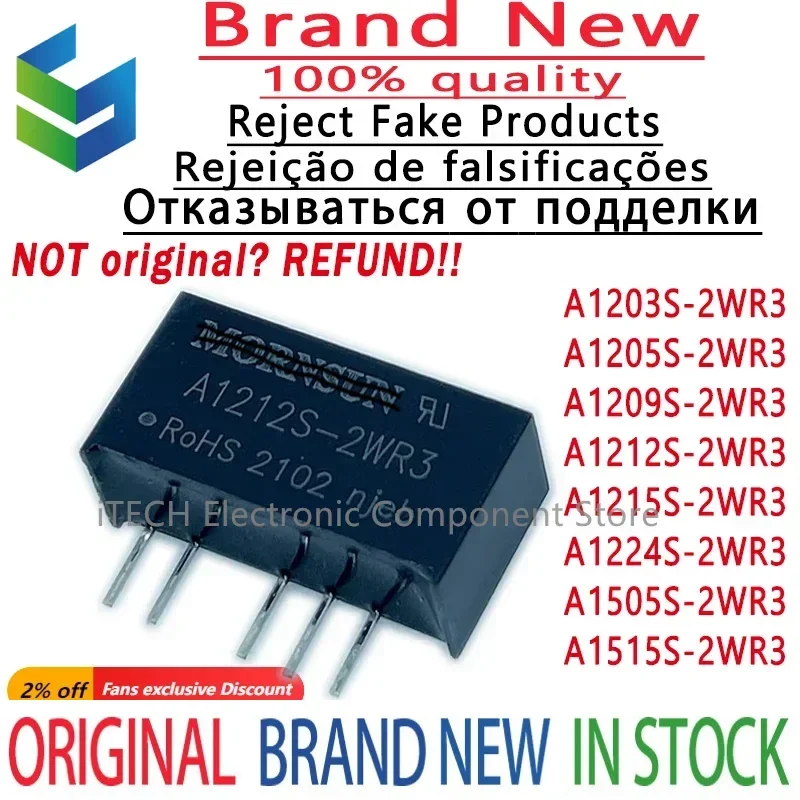 

5PCS Original and Genuine A1203S-2WR3 A1205S-2WR3 A1209S-2WR3 A1212S-2WR3 A1215S-2WR3 A1224S-2WR3 A1505S-2WR3 A1515S-2WR3 DIP-5