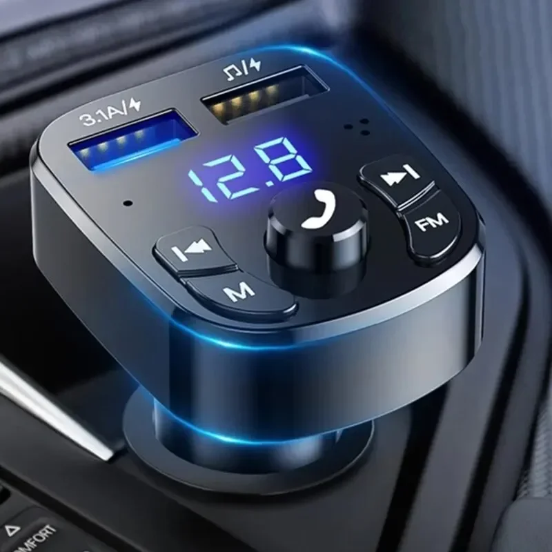 

Car MP3 player Dual USB fast charger FM Bluetooth receiver Bluetooth 5.0 FM transmitter USB flash drive plug car kit