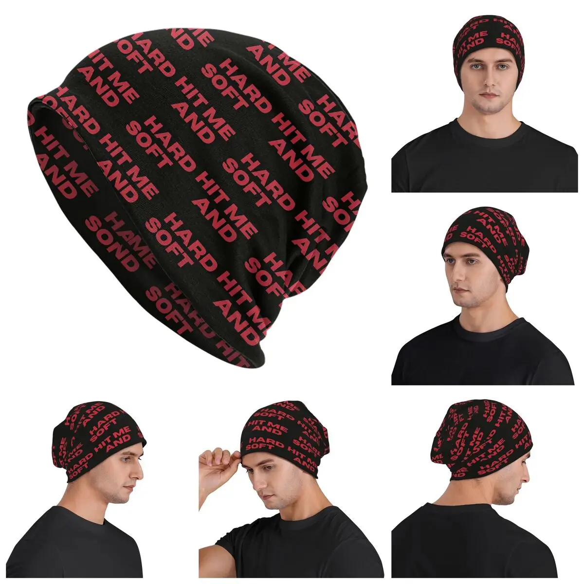 Hit Me Hard And Soft Tour Skullies Beanies Hats Warm Autumn Winter Outdoor Cap Knitted Bonnet Caps for Unisex Adult