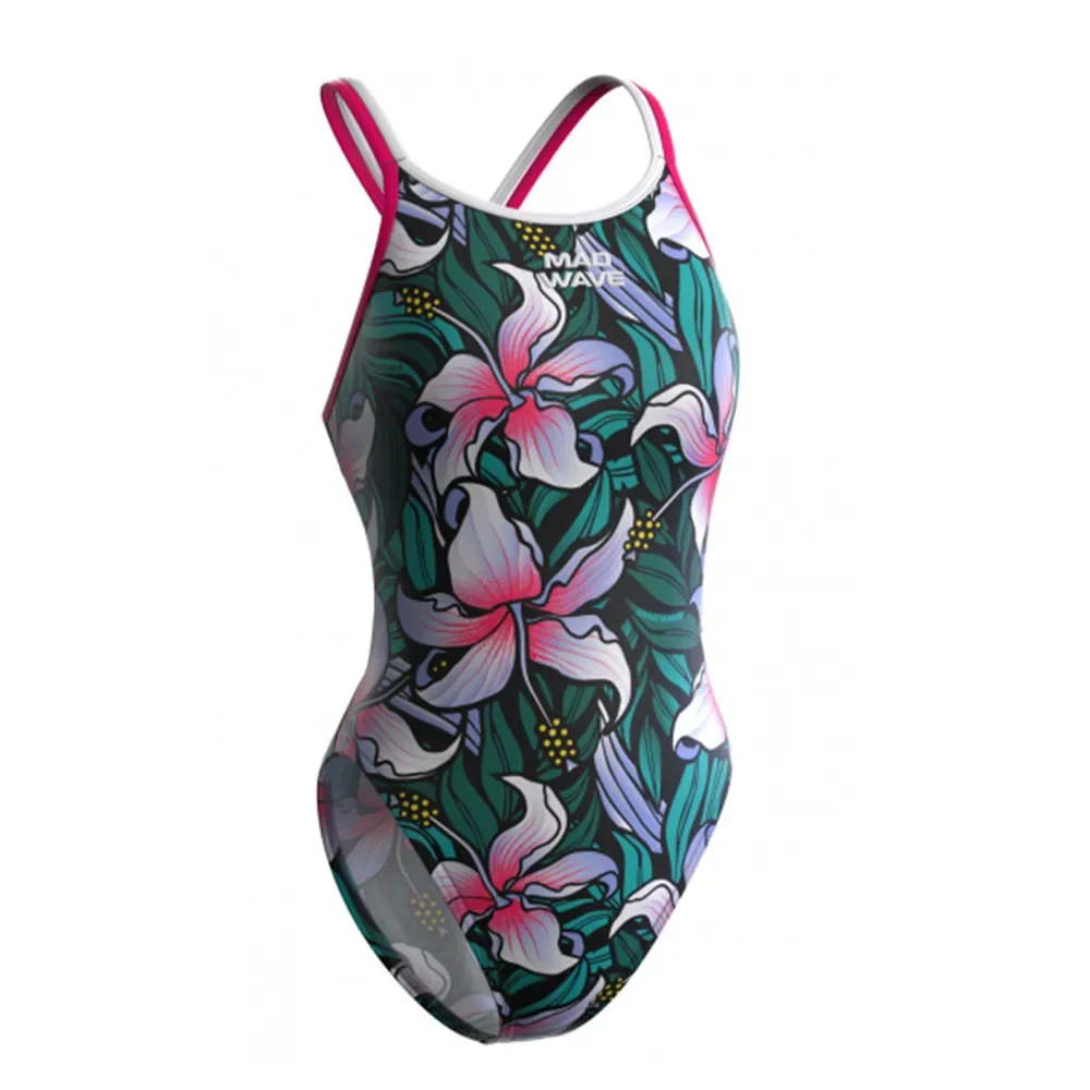 mad wave Women Swimsuit Swimmer One-piece Thin Shoulder Strap Comfortable Suit Functional Training Open Water Swimming Skinsuit