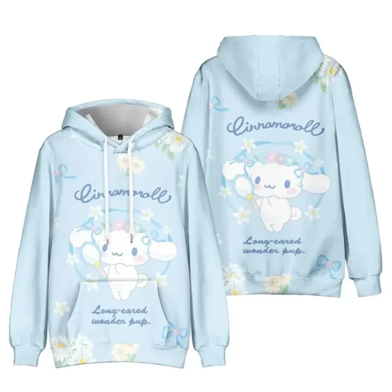 150cm Anime Cinnamoroll Big-eared Dog Cinnamon Dog Element Casual Fashion Hooded Sweatshirt The Best Gift kids clothes girl