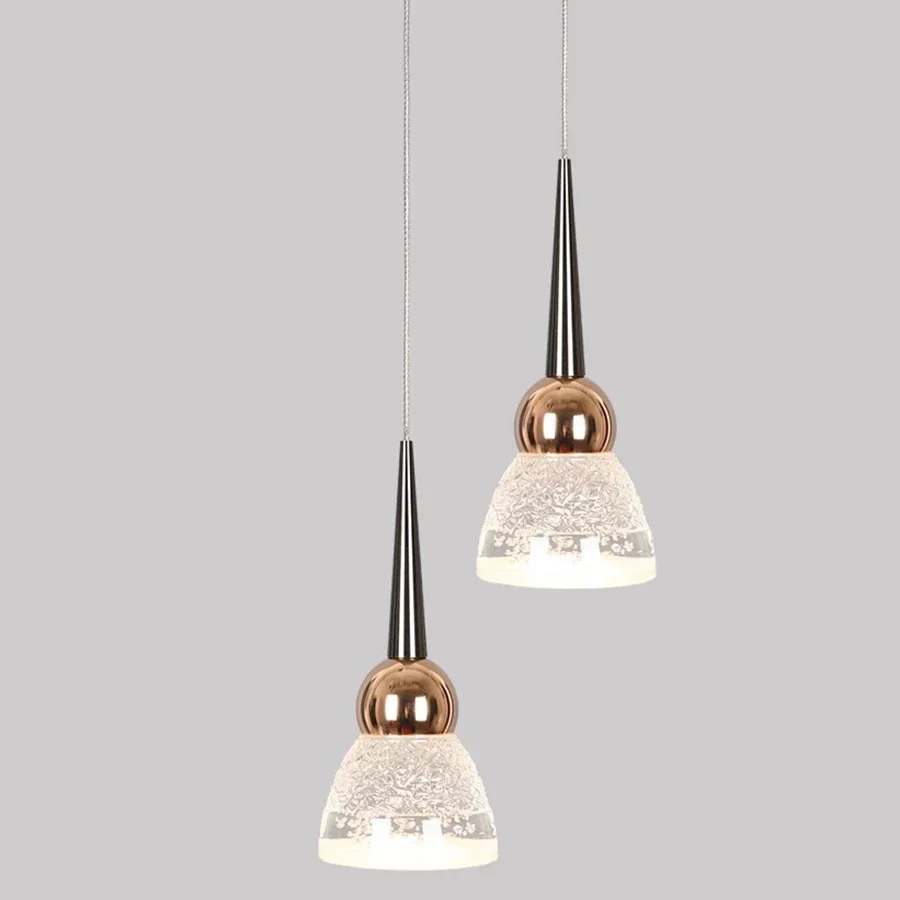 

1PC Modern K9 Crystal Led Pendant Light Bedroom Bedside Hanging Lamp Restaurant Droplight Aisle Kitchen Island Pendant Lamp