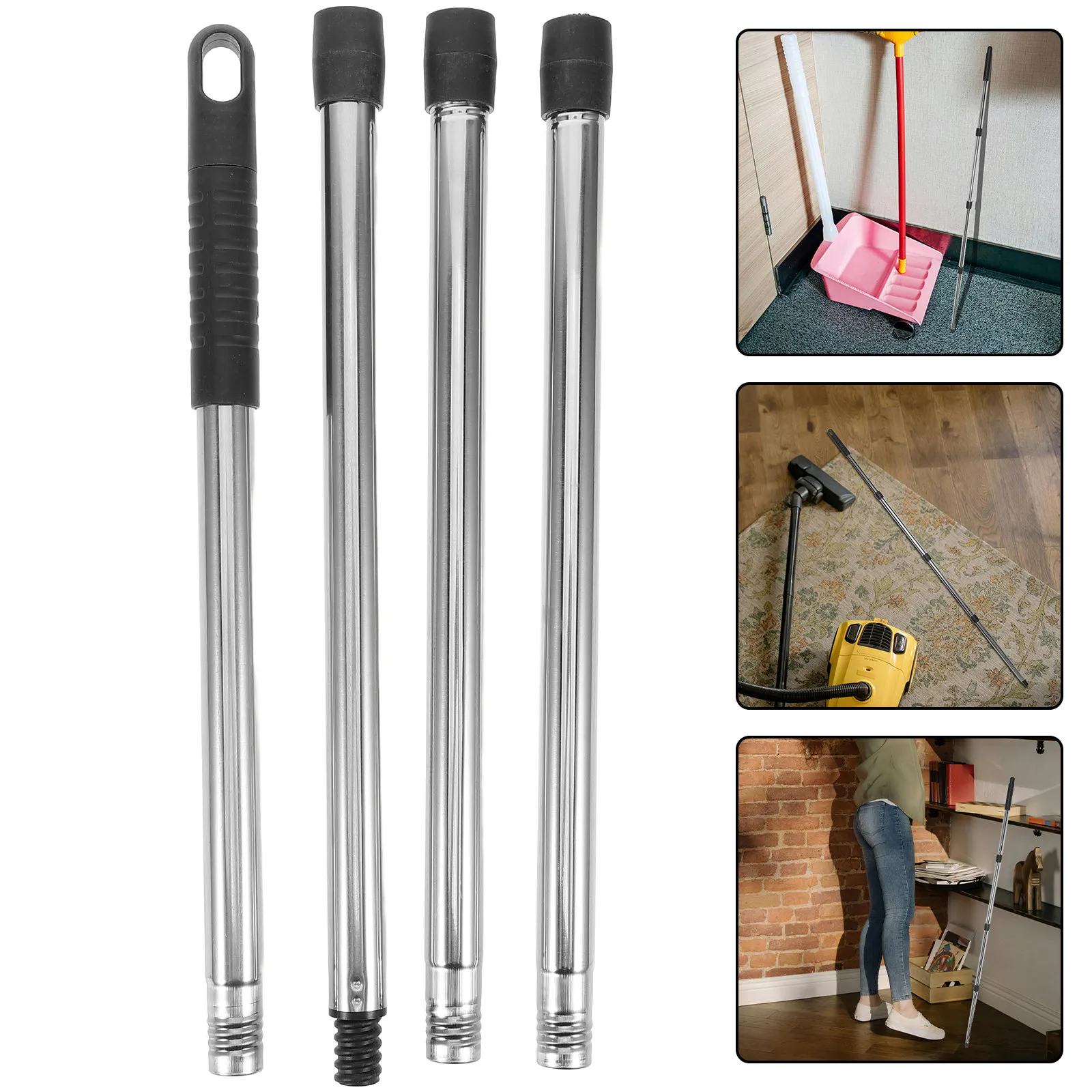 Roof Gutter Cleaning Tool Silver Scoop Leaf Shovel Cleaner Telescopic Pole Heavy Duty Rain Gutter Guards Cleaning Tool
