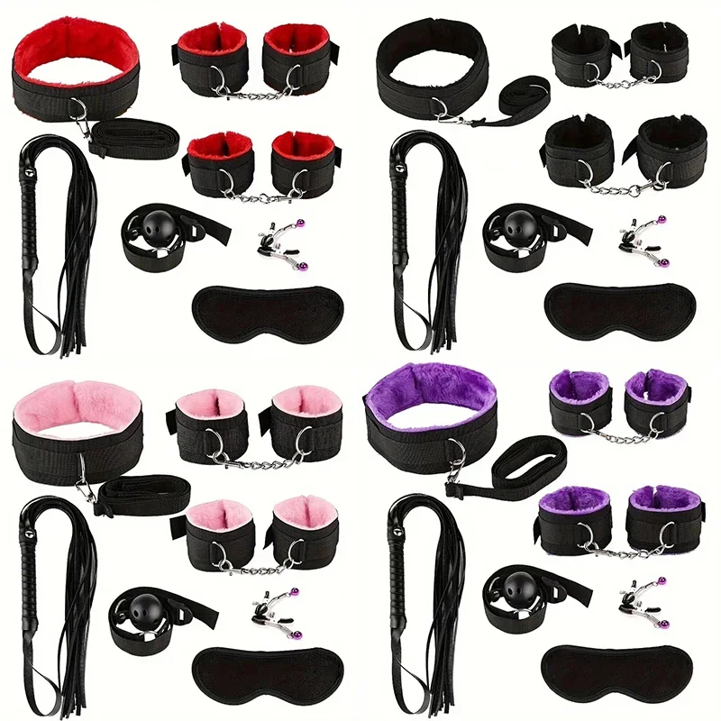 7 Piece Adult Novelty Item Set with Storage Bag Couples Accessory Kit - view 5