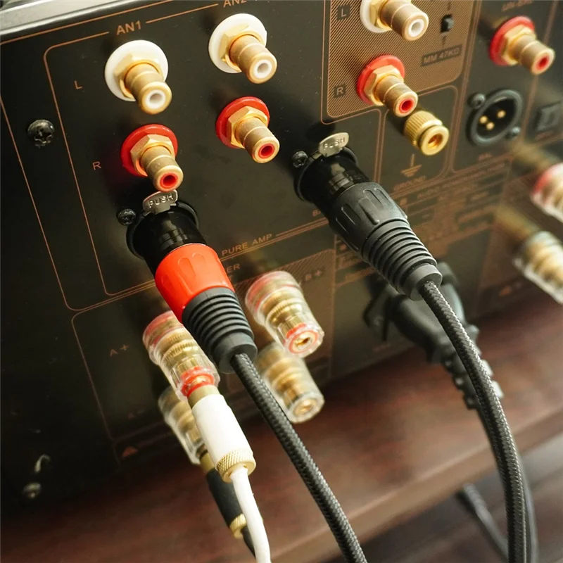 Bochara Type C Input To Dual XLR Male Output OFC Audio Cable For Speakers Amplifier Mixer