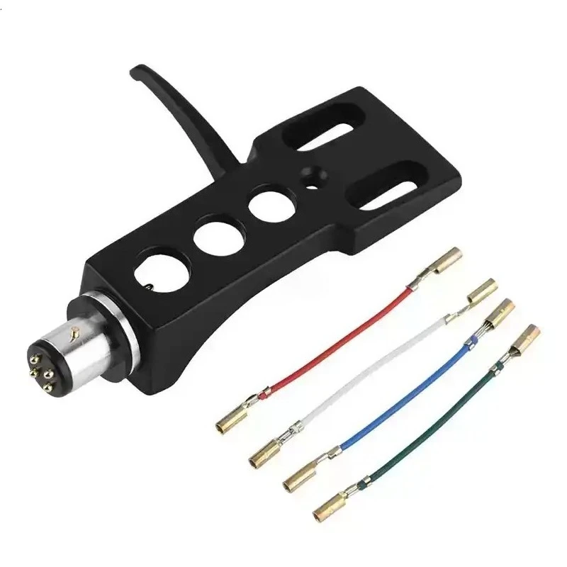 Vinyl Record Player Universal Stylus Head Bracket Shell Cover AT3600L Aluminum Alloy Bracket Accessories Head Cable