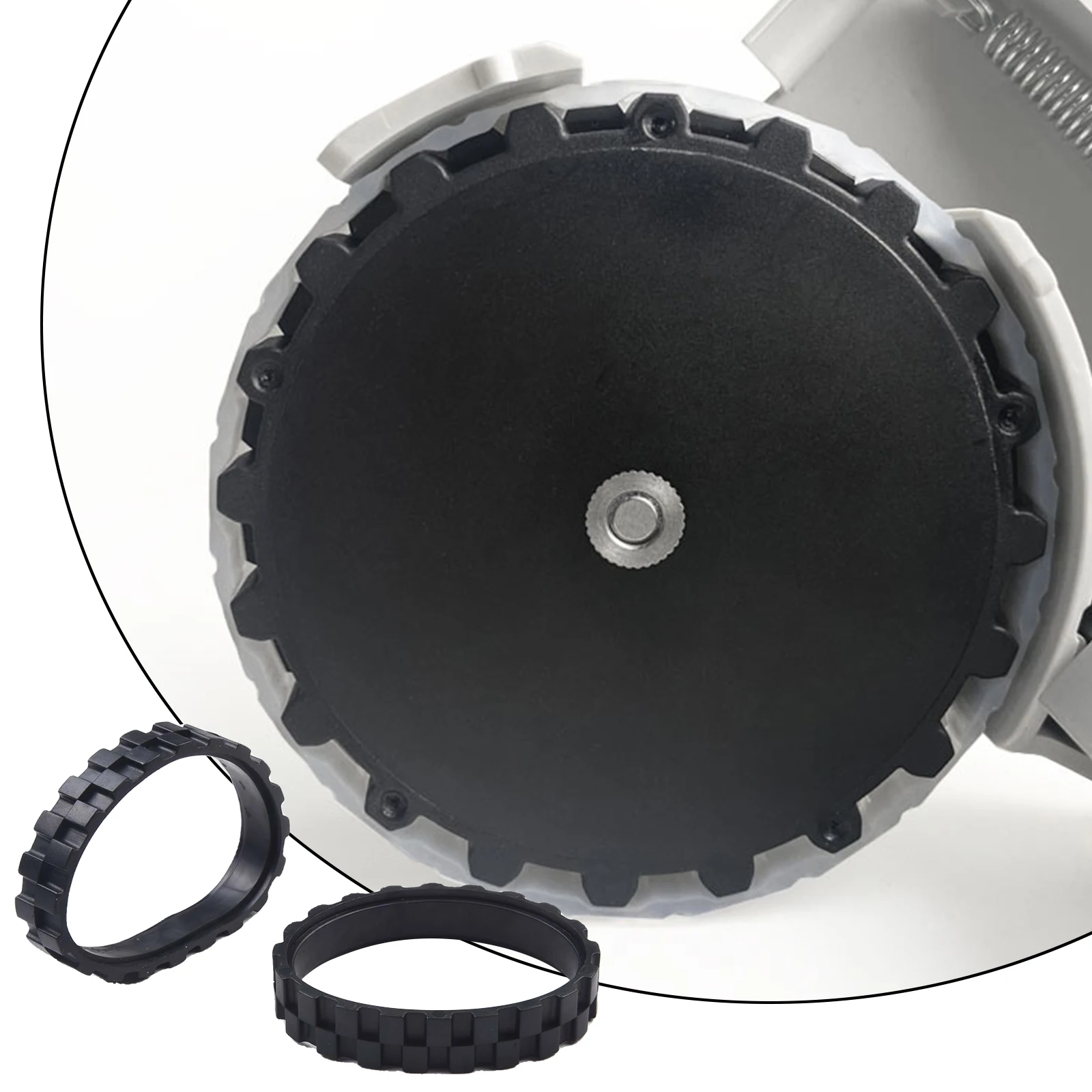 

2pcs Tire Skin Robot Vacuum Cleaner Anti-wear Anti-slip For-Xiaomi For 1S 2S T4/S50 S55 S51 S6 S4 S5 Max/500 600 700 800 900Seri