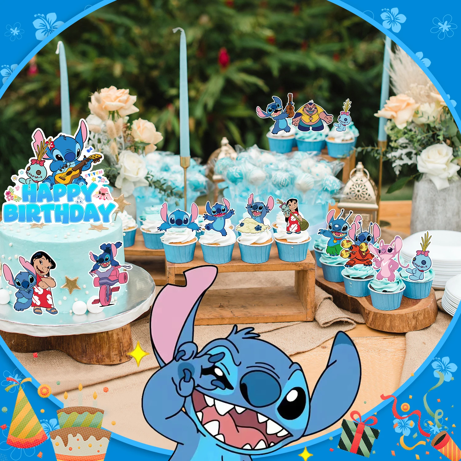 25 قطعة من أغطية الكب كيك الغرزة-ديكور كعكة عيد الميلاد وغرز كبيرة لمستلزمات زينة عيد الميلاد