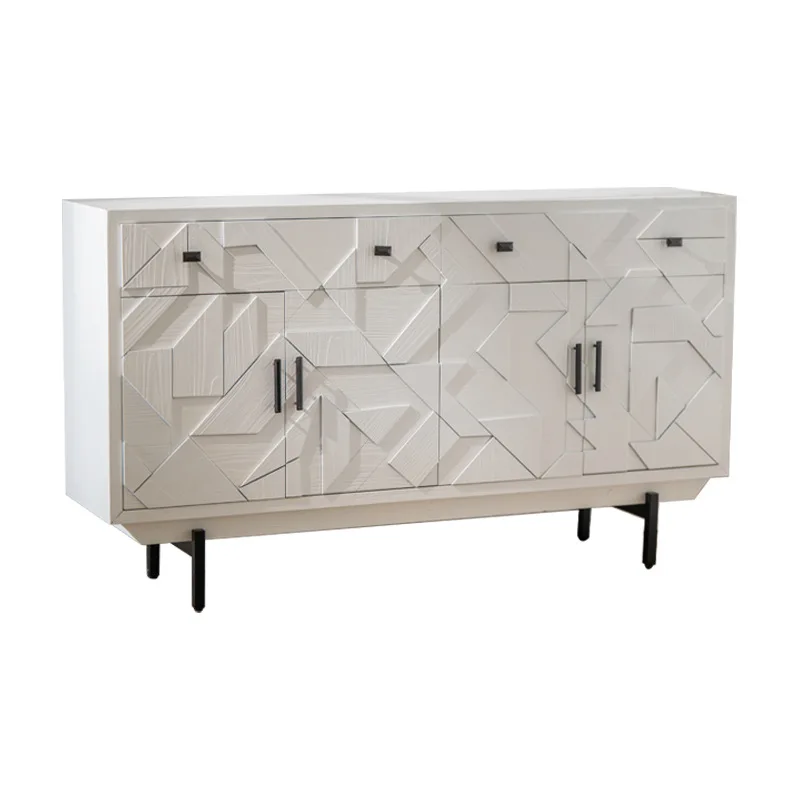 

Entry Corridor Aisle Cabinet White Decorative for Homestay Advanced Creative Storage Cabinet