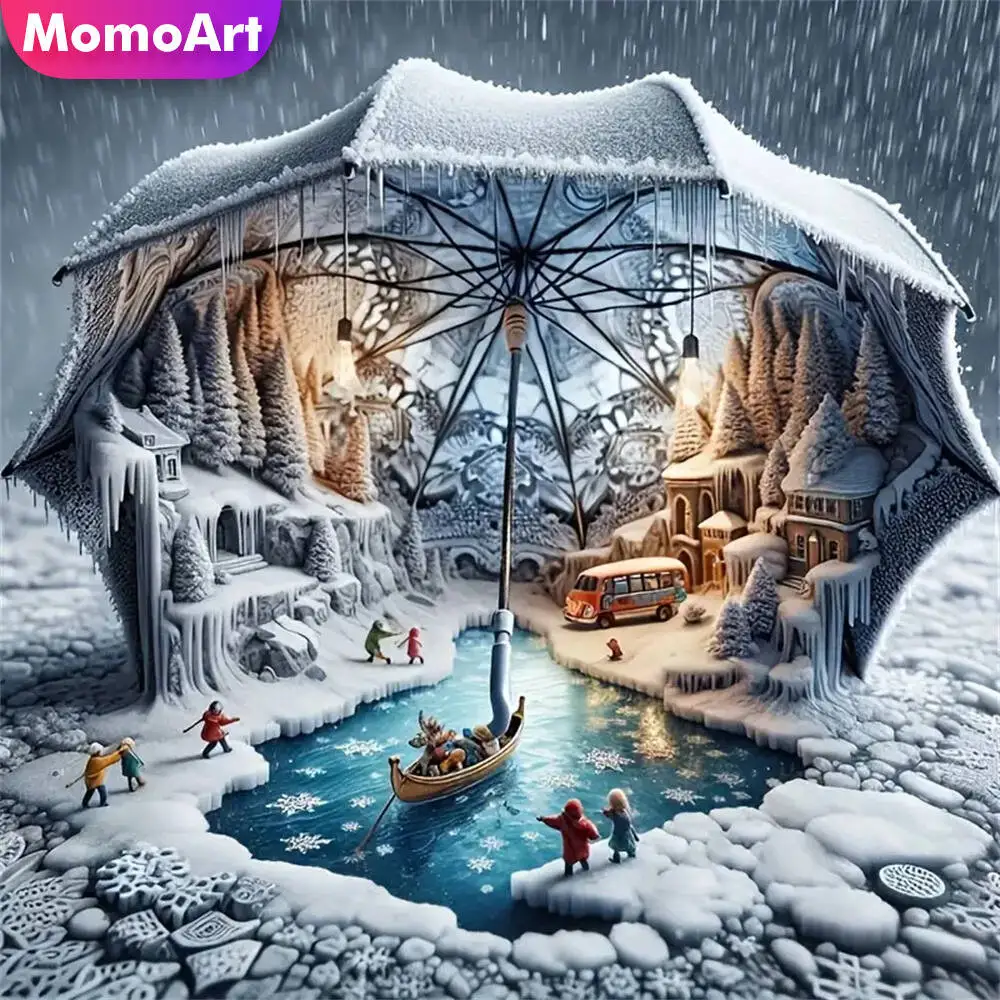 Momoart Bär Diamant Mosaik Tier voller Runde Diamant Malerei Mond Stickerei neue Ankunft handgemachte Hobby