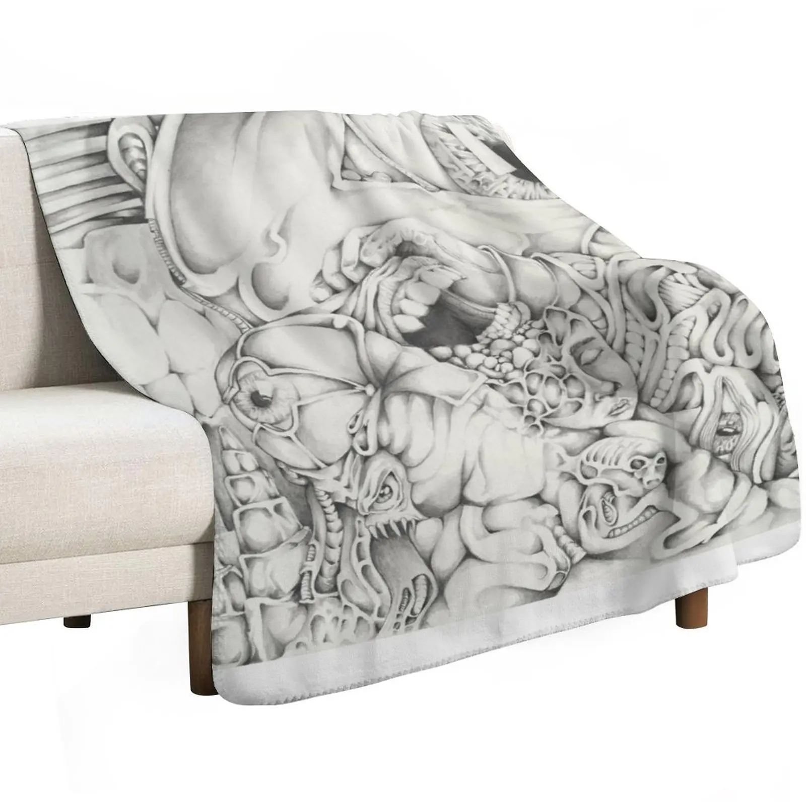 Reflections of Uncertainty Throw Blanket Flannel Fabric Picnic Thin Soft Beds for sofa Shaggy Blankets