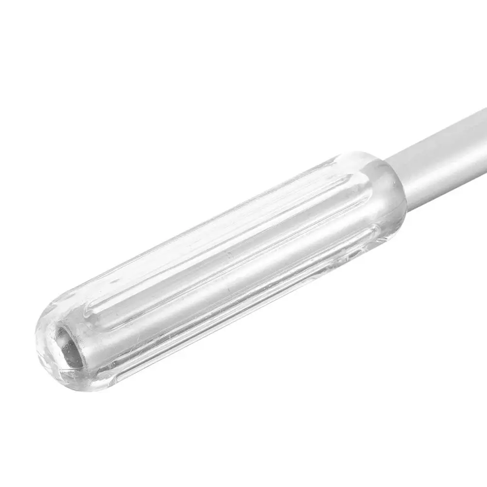

60cm Aluminum Curtain Rod White Handle Manual Push Pull Plastic Keychain Long Lasting Construction Drapery