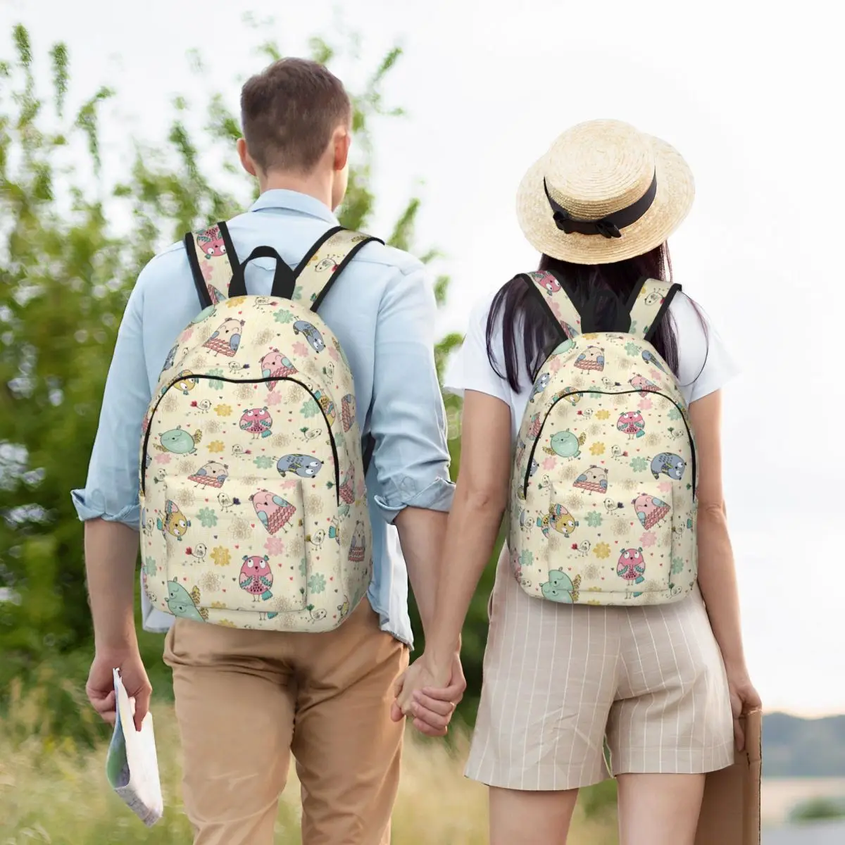 Ransel burung hantu yang indah untuk siswa sekolah dasar prasekolah tas buku burung hantu lucu tas Hiking anak laki-laki perempuan