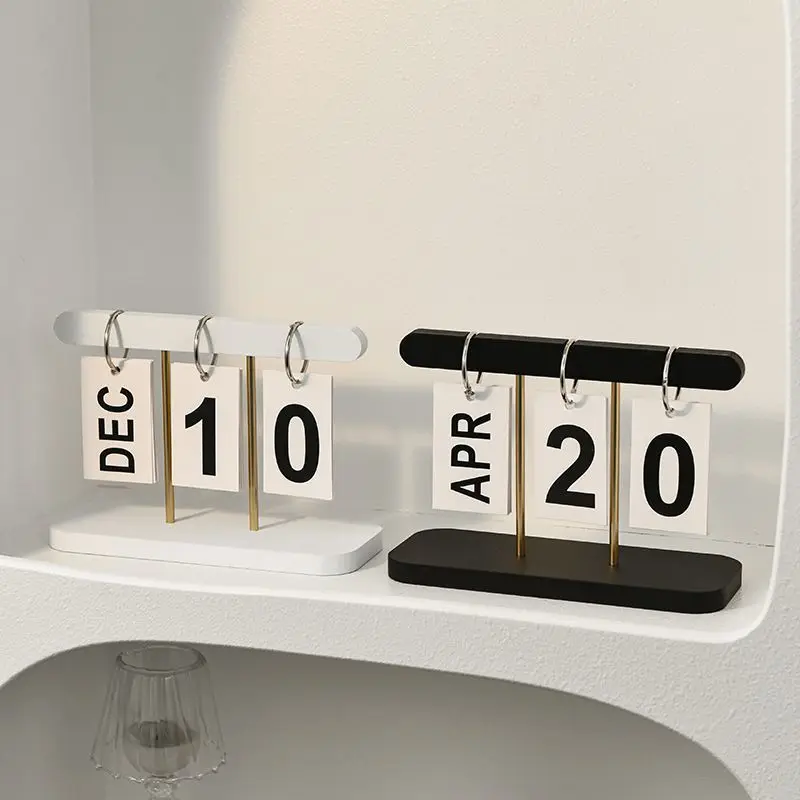 Page Turning Calendar Ornament Ins Desk Calendar Living Room Entrance Desktop Decoration Decoration Photography Props