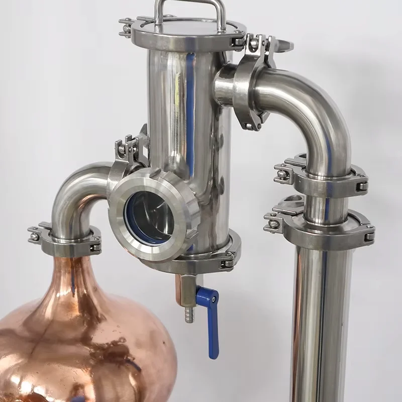 HOOLOO D42 معدات تقطير الكحول لتصحيح المنزل جهاز تقطير الأقمار جهاز تخمير الويسكي براندي لا يزال #6