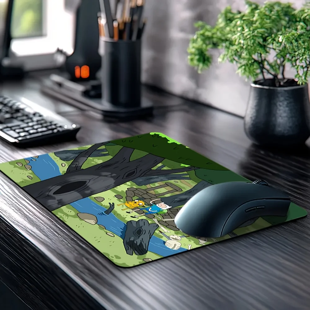 Adventure Time Themed Mouse Pad with a Non-Slip Base, Ideal for Office Use, Studying, And Gaming. It'S Portable, Durable