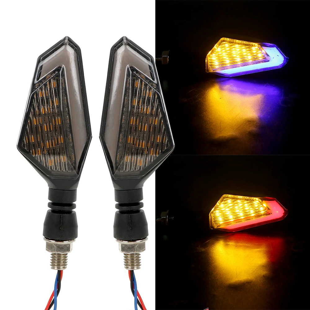 

2 Pcs DC 12V Front Rear Signal Lamp Motorbike Blinker Moto Accessories Motorcycle LED Turn Signal Lights
