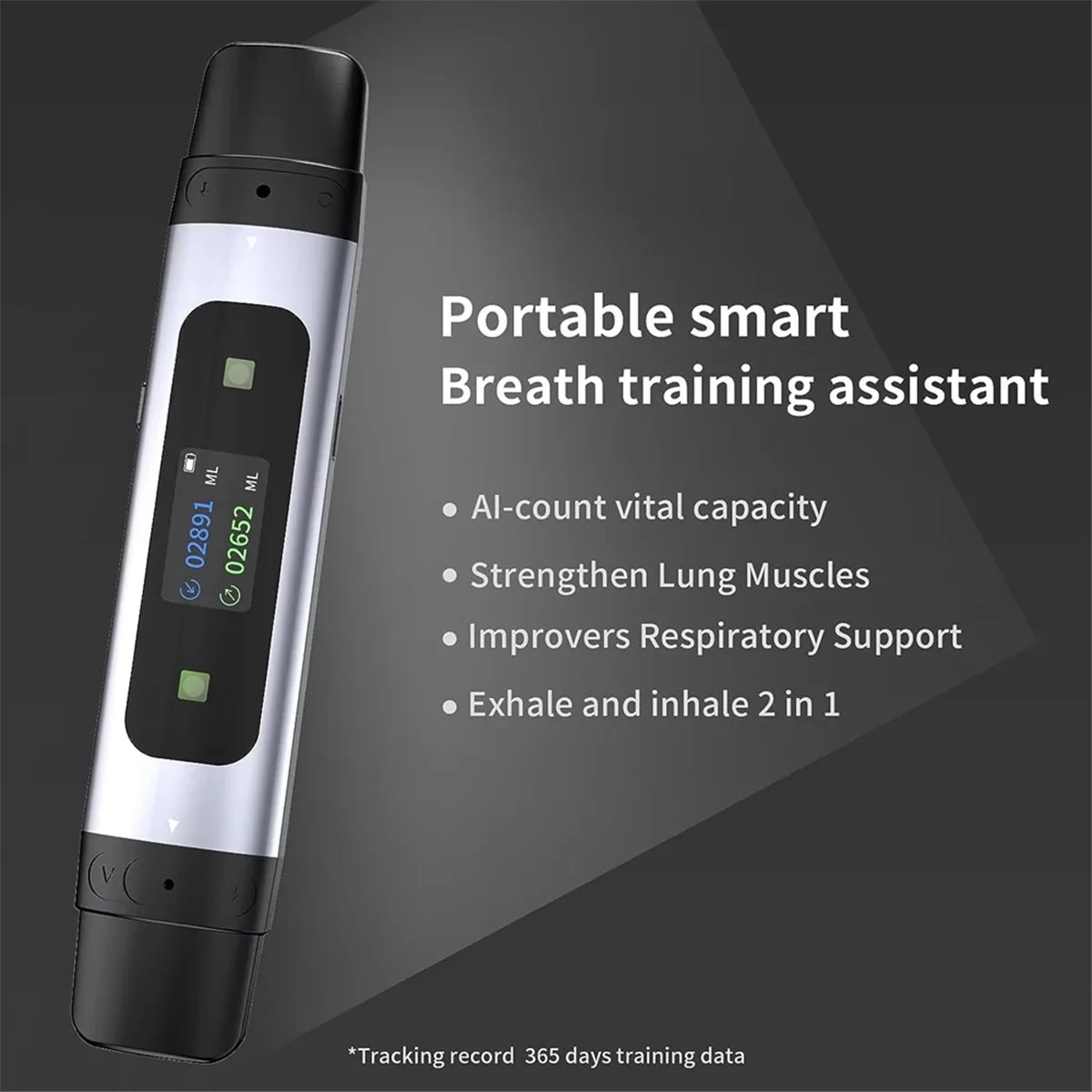 

M85K New Spirometer Bluetooth Mobile Phone Data Recording Resistance Gear Suitable for Children and Adult Lung Breathing Train