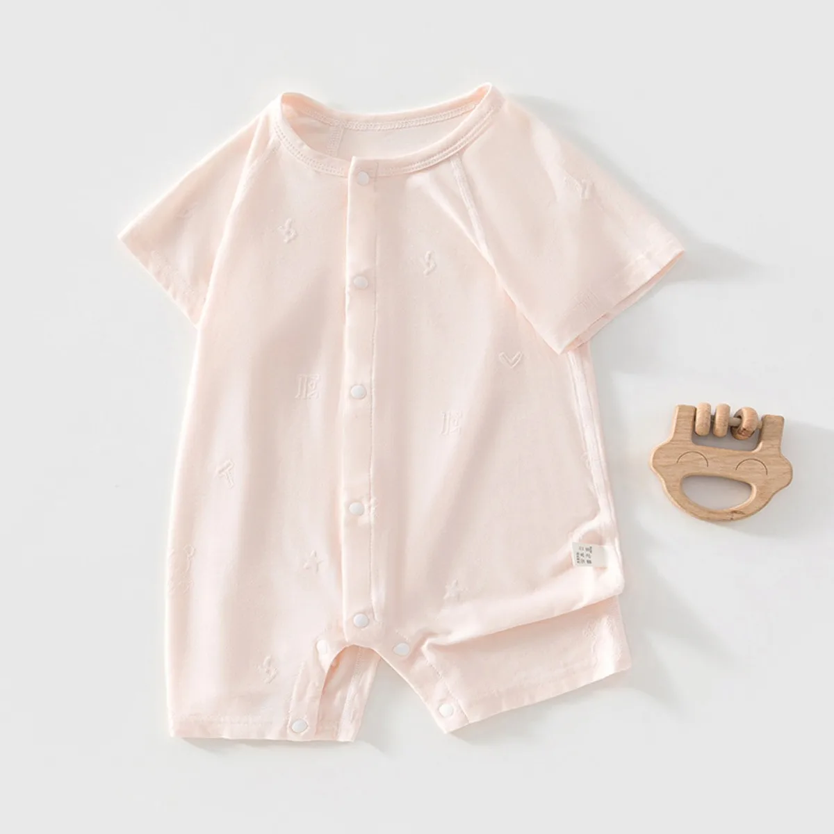Toddler Summer Soft Comfy Short Sleeve Romper 0-18M Babe Modal Breathable Jumpsuit Baby Boy Girl Lightweight Boneless Onesie