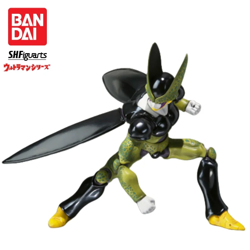 متوفر في المخزون بانداي S H Figuarts الأصلي لعبة دراغون بول خلية دمية العلامة التجارية الجديدة محاصر عمل الشكل شخصيات أنيمي نموذج المرآب