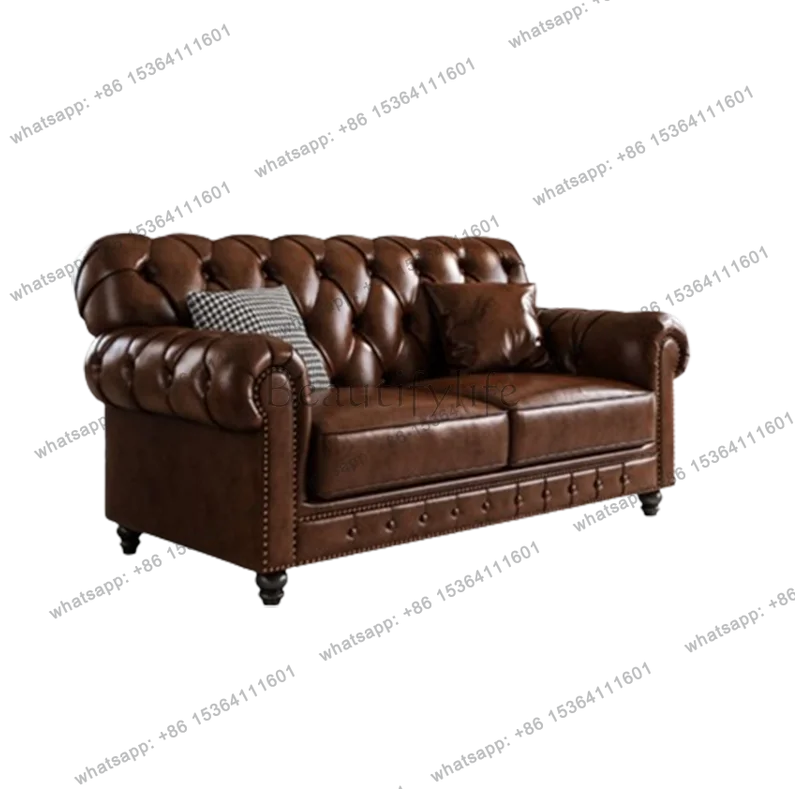 X4 Glamour Individual Living Room Sofas Vintage European Nordic Lounge L Shape Sofas Puffs