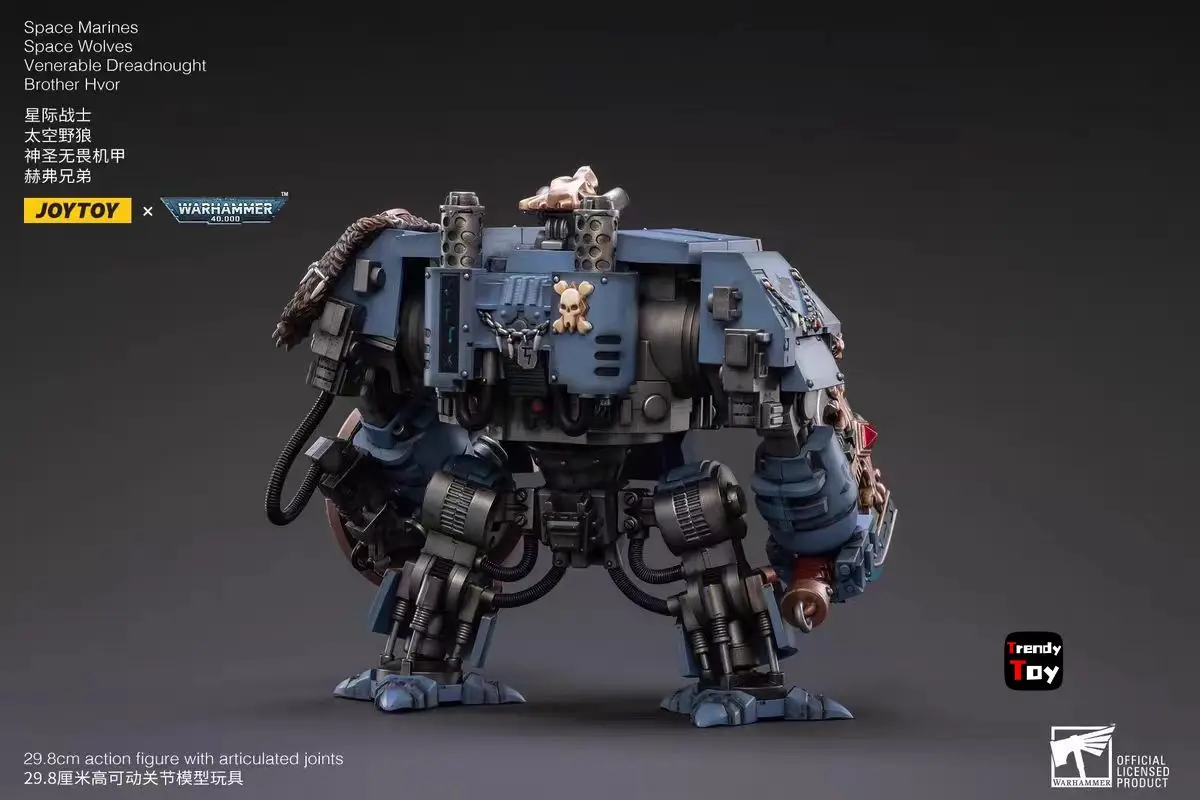 

【JOYTOY】Warhammer 40K Space Marines Space Wolves Venerable Dreadnought Brother Hvor 1/18 Action Figure Model