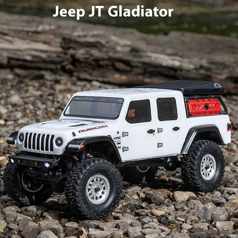 Axial SCX24 1:24 JT Gladiator RTR ขนาดจําลองสี่ล้อรีโมทคอนโทรลปีนเขารถออฟโร AXI00005 V2 GIF