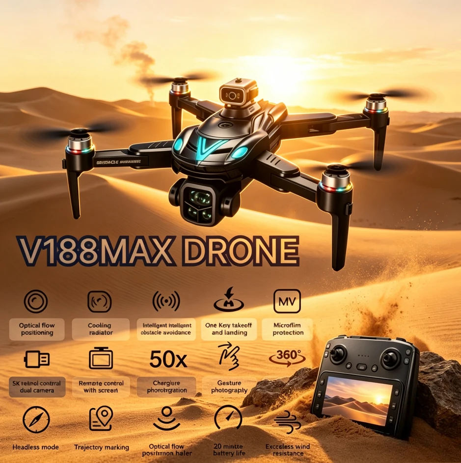 original-v188max-gps-foldable-drone-8k-dual-camera-5g-fpv-all-round-obstacle-avoidance-brushless-screen-remote-rc-quadcopter