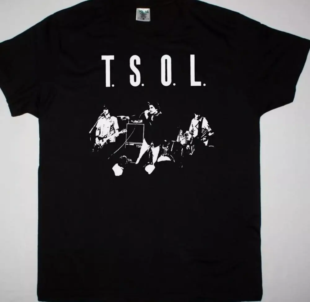 T.S.O.L. Camisa do grupo sobras crack dead kennedys punk subhumans camiseta