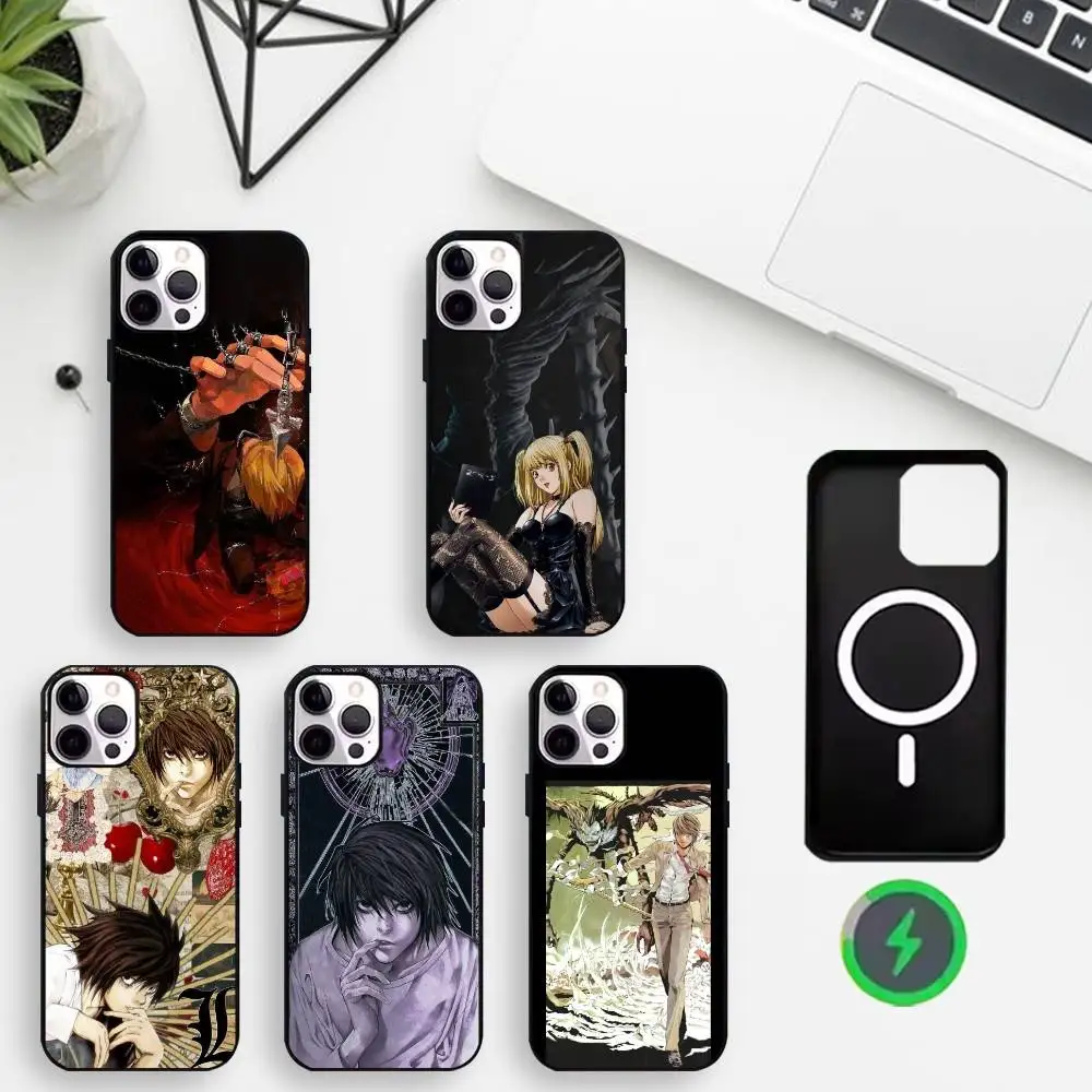 

D-Death Note Phone Case For iPhone17,16,15,14,13,12,11 Plus,For Magnetic Wireless Charge Cover