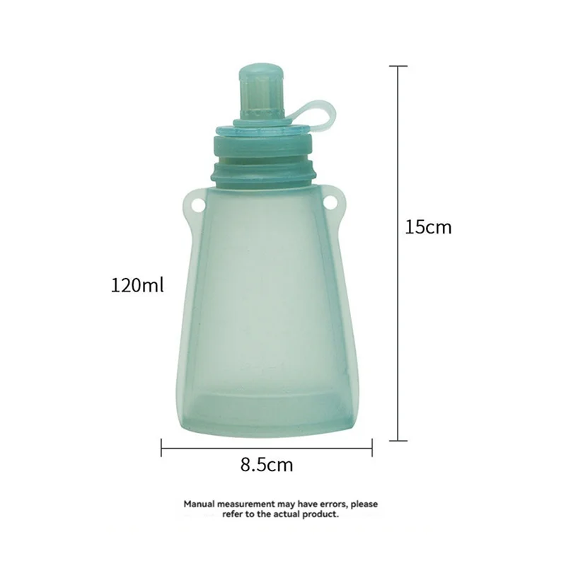 Baby Portable Milk Storage Bag,Newborn Silicone Complementary Food Bag,Children'sWater Bag,Baby Outdoor Folding Drinking Bag image 2