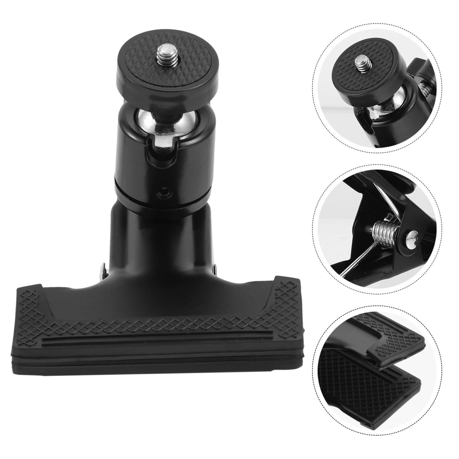 

2 PCS Desk Clip Bracket Clamp Holder Accessories Mount for Webcam Black Desktop Security Camera