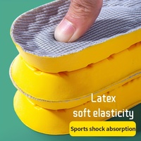 1 Pair/2Pairs 4D Soft Latex Memory Foam Insoles Sport Support Insert Breathable Insoles For Women Men Running Insoles